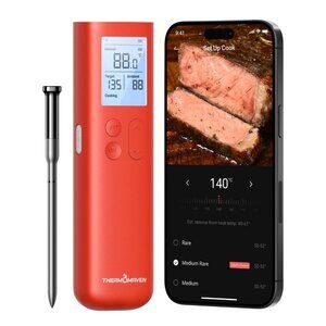 ThermoMaven G1 wireless meat thermometer w/WiFi for BBQ, Grill, Oven & Smoker